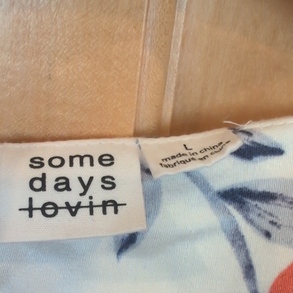 Somedays Lovin White and Orange Floral Buttoned Dress - Picture 2 of 6